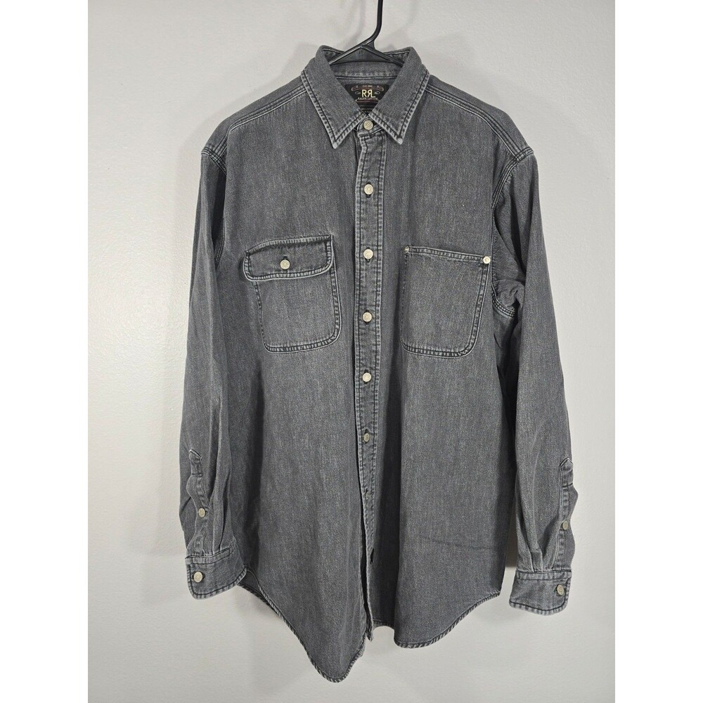 Vintage 90's RRL Ralph Lauren Double RL Sz M Black Wa… - Gem